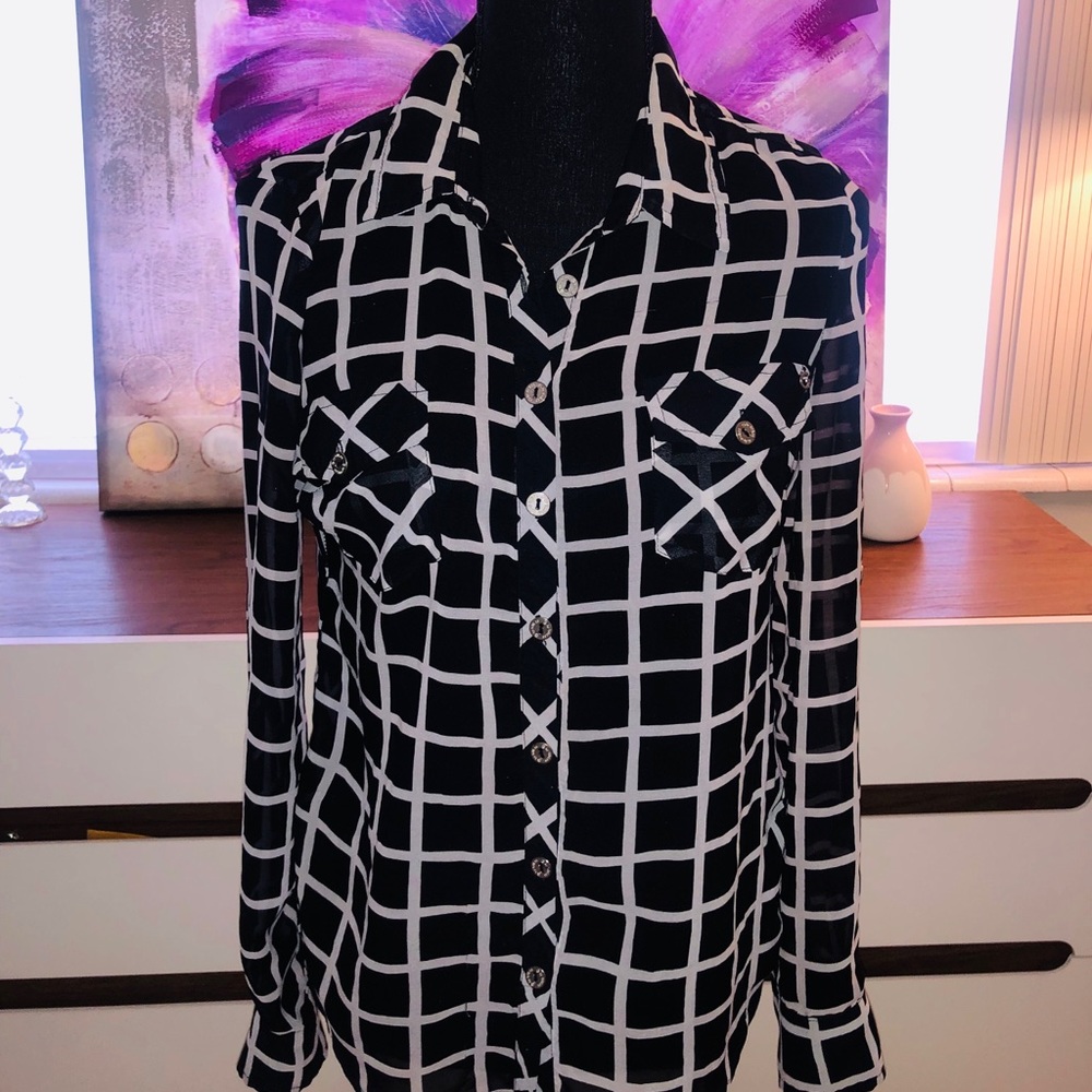 G By Guess Sheer Blouse